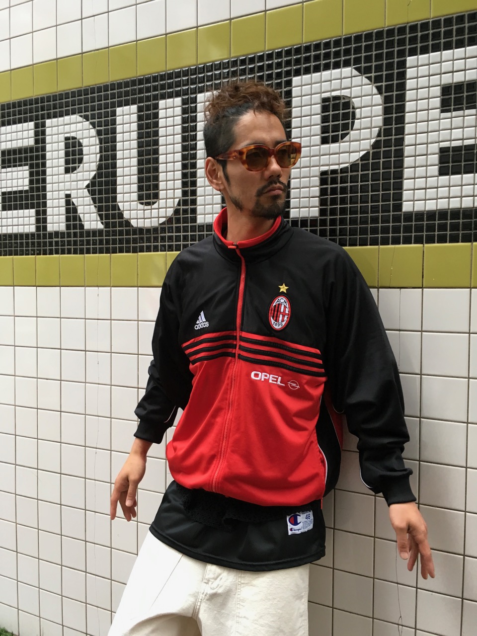ac milan 90s アップジャージ　セットアップ 90's AC Milan style – upperupper